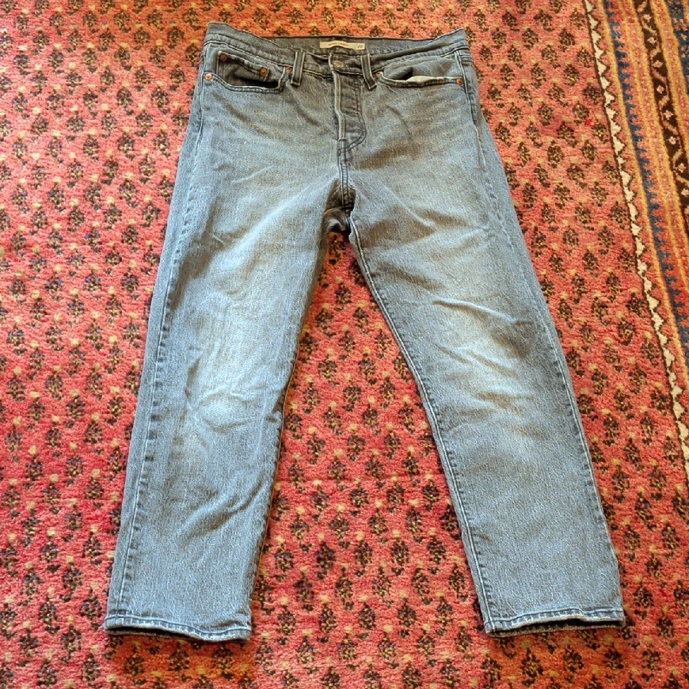 Levi's Wedgie Straight Faded Black/Gray Jeans